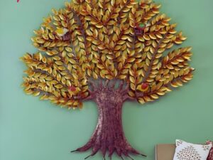 Antique Piece Golden Tree Wall Decor